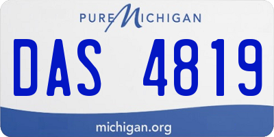 MI license plate DAS4819