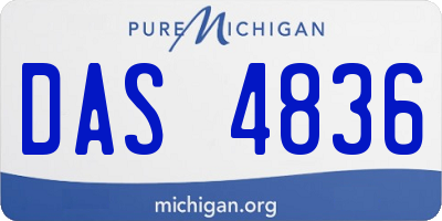 MI license plate DAS4836