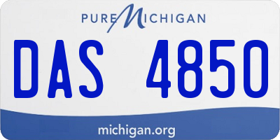MI license plate DAS4850