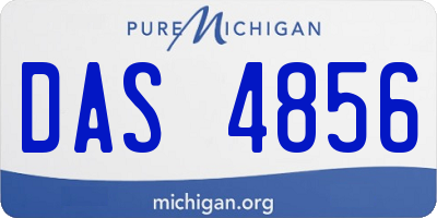 MI license plate DAS4856