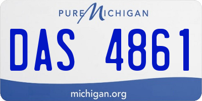 MI license plate DAS4861