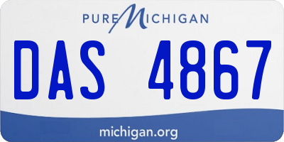 MI license plate DAS4867