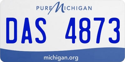MI license plate DAS4873