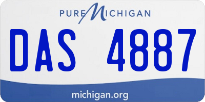 MI license plate DAS4887