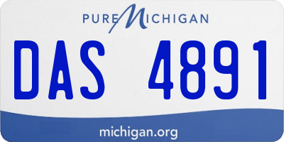 MI license plate DAS4891