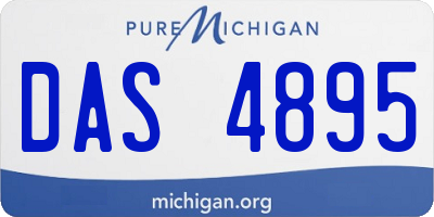 MI license plate DAS4895