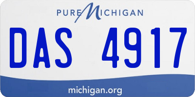 MI license plate DAS4917