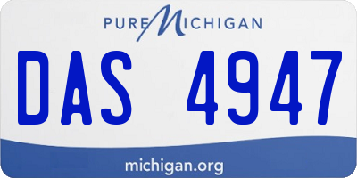 MI license plate DAS4947