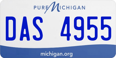 MI license plate DAS4955