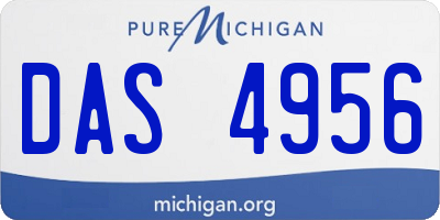 MI license plate DAS4956