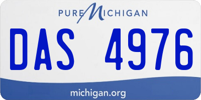 MI license plate DAS4976