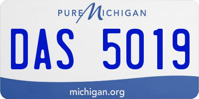 MI license plate DAS5019