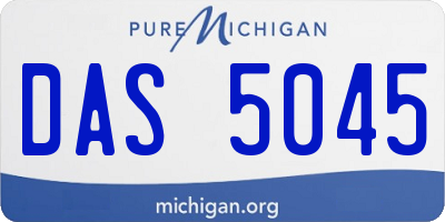 MI license plate DAS5045