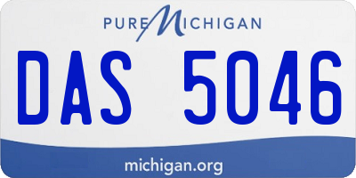 MI license plate DAS5046
