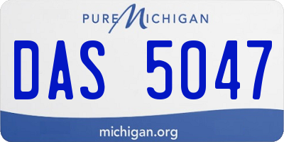 MI license plate DAS5047