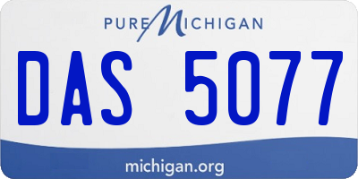 MI license plate DAS5077
