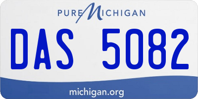 MI license plate DAS5082