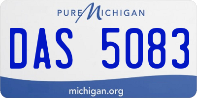 MI license plate DAS5083