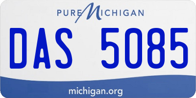 MI license plate DAS5085