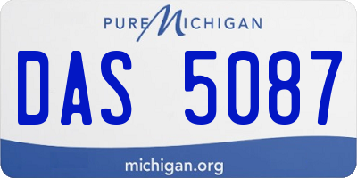 MI license plate DAS5087