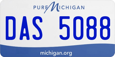 MI license plate DAS5088