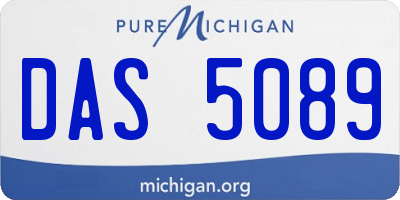 MI license plate DAS5089
