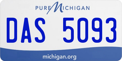 MI license plate DAS5093