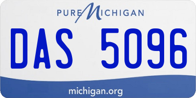 MI license plate DAS5096