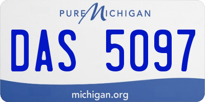 MI license plate DAS5097