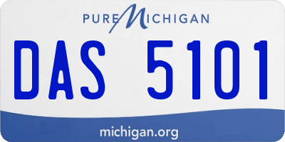 MI license plate DAS5101