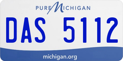 MI license plate DAS5112