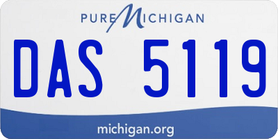 MI license plate DAS5119