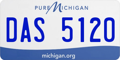 MI license plate DAS5120