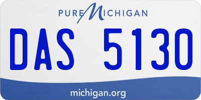 MI license plate DAS5130