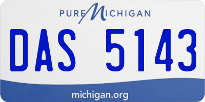 MI license plate DAS5143