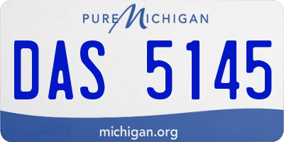 MI license plate DAS5145