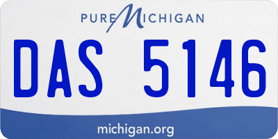 MI license plate DAS5146