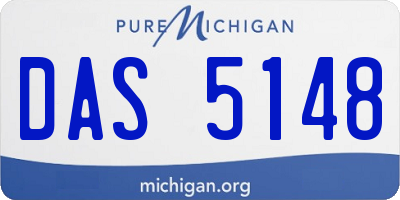 MI license plate DAS5148