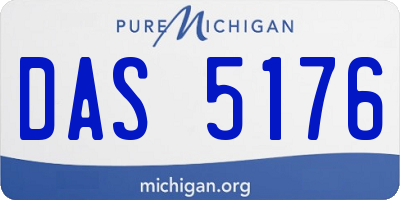 MI license plate DAS5176