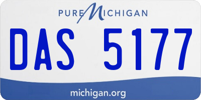 MI license plate DAS5177
