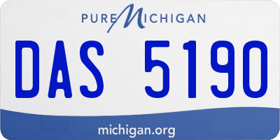 MI license plate DAS5190