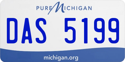 MI license plate DAS5199