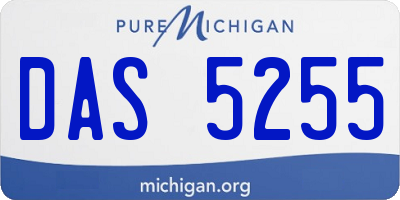 MI license plate DAS5255