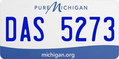 MI license plate DAS5273