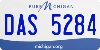MI license plate DAS5284