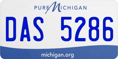 MI license plate DAS5286