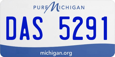 MI license plate DAS5291