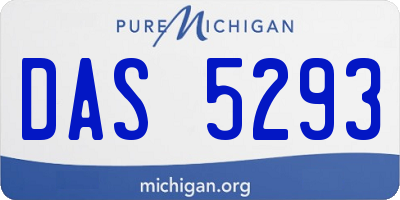MI license plate DAS5293