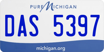 MI license plate DAS5397