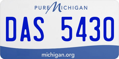 MI license plate DAS5430